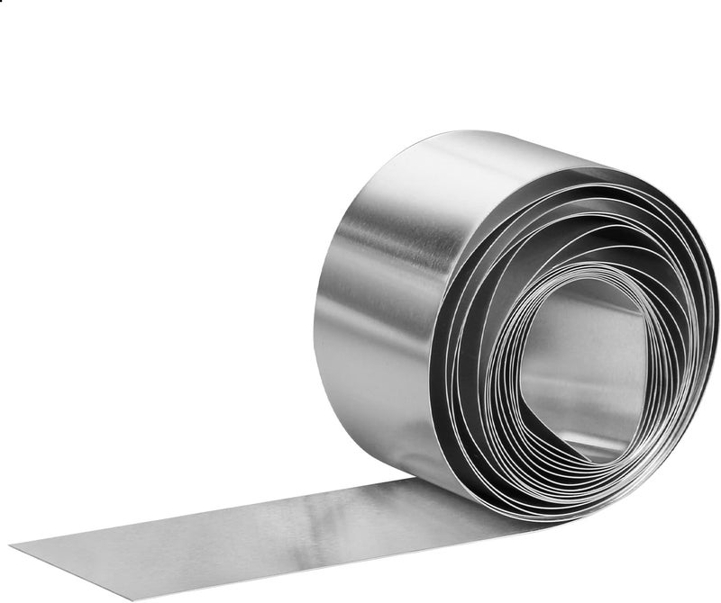 Uxney Aluminum Flashing Roll 2 Inch x 11 Ft, 38 Gauge Roof Flashing Metal Roll, Flexible and Bendable Aluminum Sheet Metal Strip for Roof Repair, Sealing, Siding, and DIY Projects - Image 1